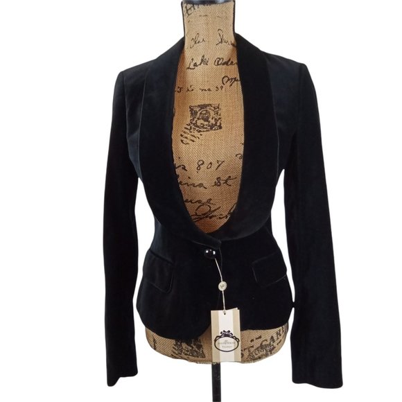 Malene Birger Copenhagen X Revolve Edythe Velour Blazer NWT -N548